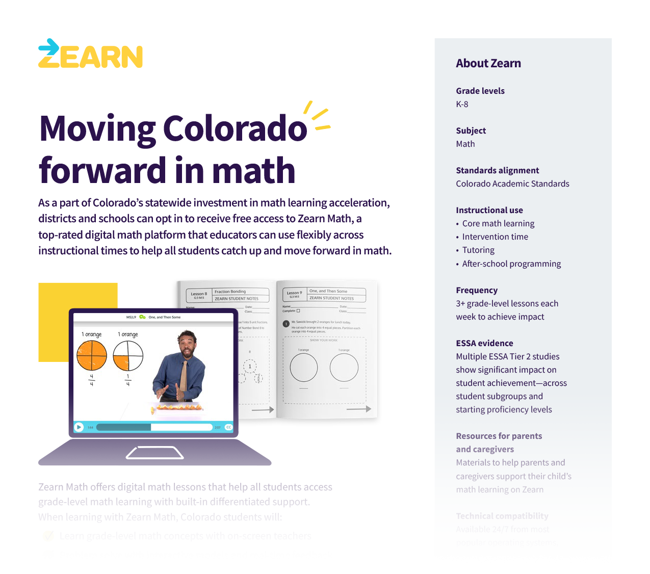 Accelerate Learning for Colorado Students Zearn Math
